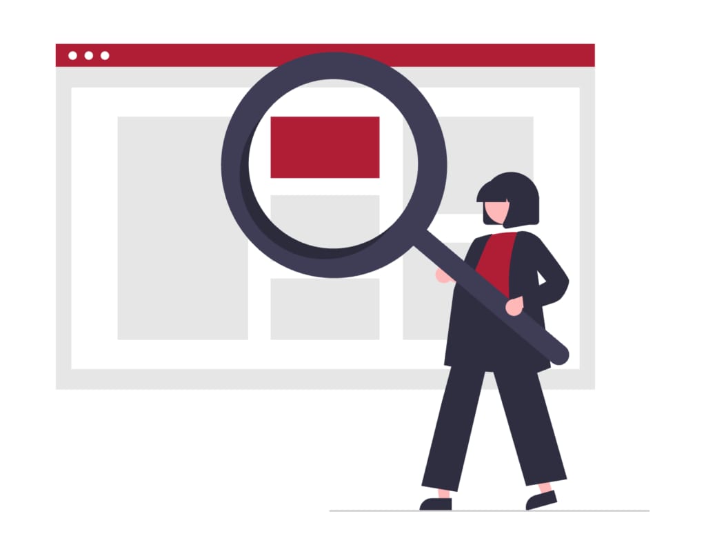 Location search illustration representing Google Maps / local pack discovery and Google Business Profile visibility.