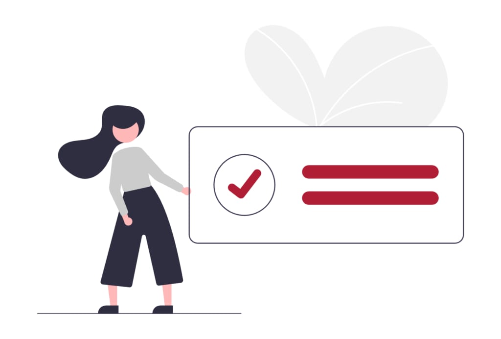 Checklist illustration representing a step-by-step local SEO plan for small businesses.