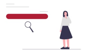 Illustration of search results representing how customers discover local businesses in Google.